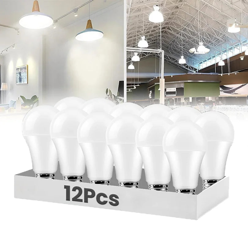 lot 12 ampoules led boule translucides culot e27 blanc moderne salon maison intérieur