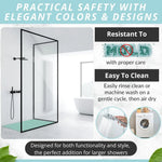 tapis douche antidérapant vert clair ventouses salle bain drainage rapide