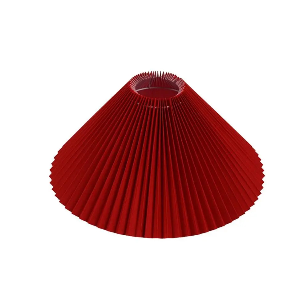 abat jour plissé rouge gris moderne imprimé floral annuel métallique table lampshade contemporain déco