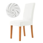 housse chaise velours élastique moderne beige clair protection mariage salle manger plage fauteuil