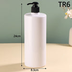 flacon rechargeable savon liquide moderne noir blanc transparent Pompe
