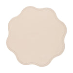placemat moderne bleu rose gris élégant bords dentelés bord assiette fourchette couteau resistant
