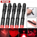 lampe torchon uv rouge inspection camping résistance choc auto défense led noire pince moderne