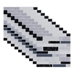 autocollants muraux marbre bleu gris blanc modernes 10 pièces 10cm 10cm imperméables self adhésifs