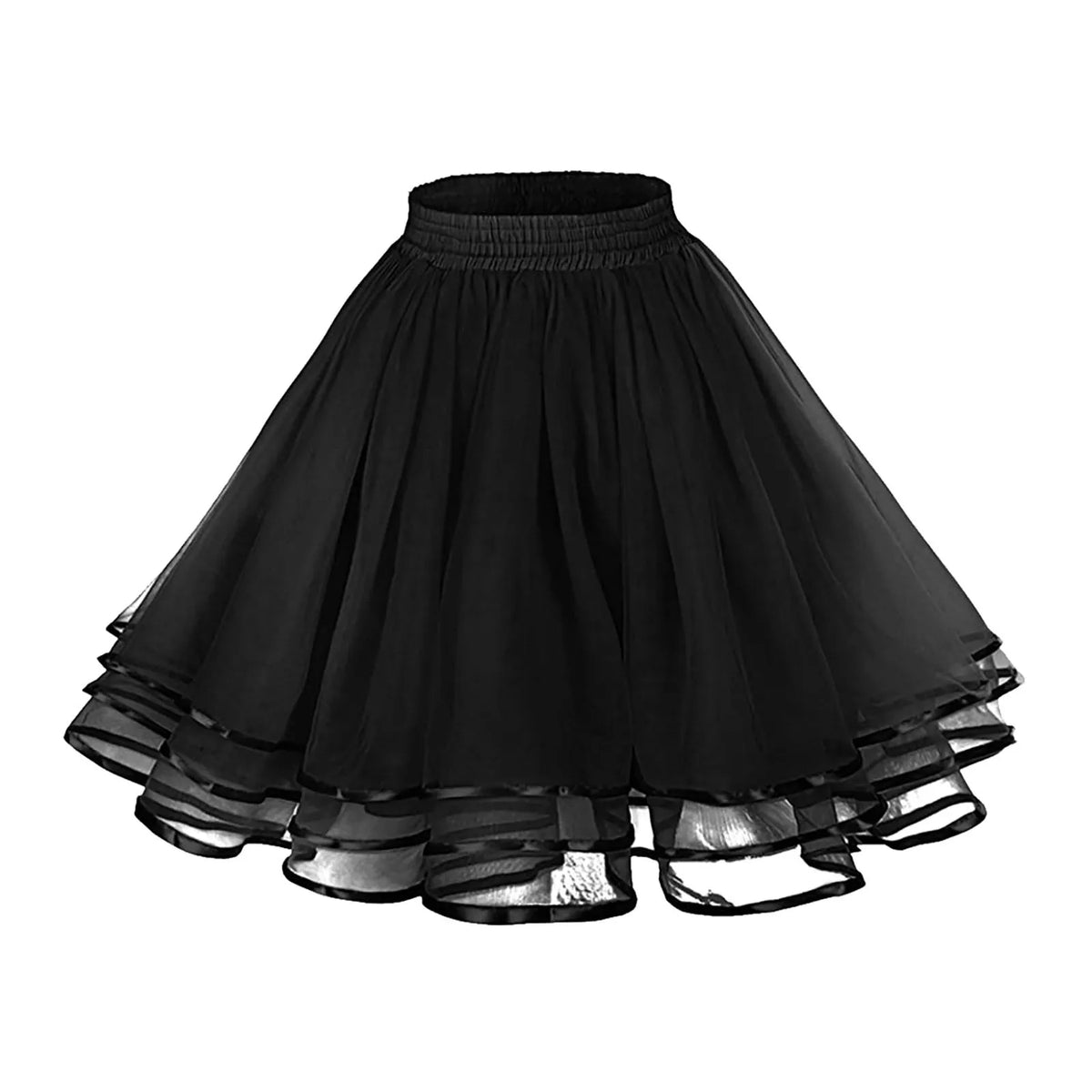 jupe tutu femme tulle transparente vintage noir vert rouge violet bleu marine polyester extensible