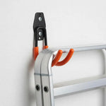 support mural moderne crochet noir orange outils jardin vélo fixations vis multiple'utilisation
