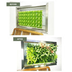 pots plantes suspendus mural blanc vert moderne plastique ø24cm 57cm