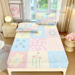 Parure de lit polyester fleurs