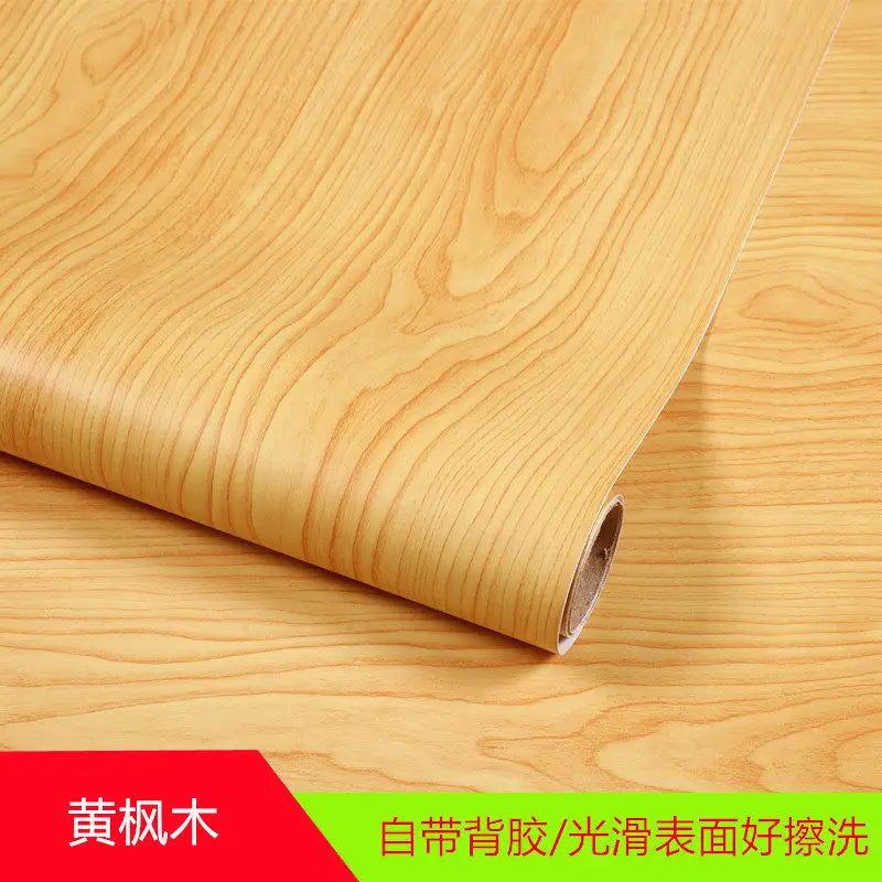 papier peint bois moderne adhésif beige brun rouge gris opacité décoration meubles salon chambre