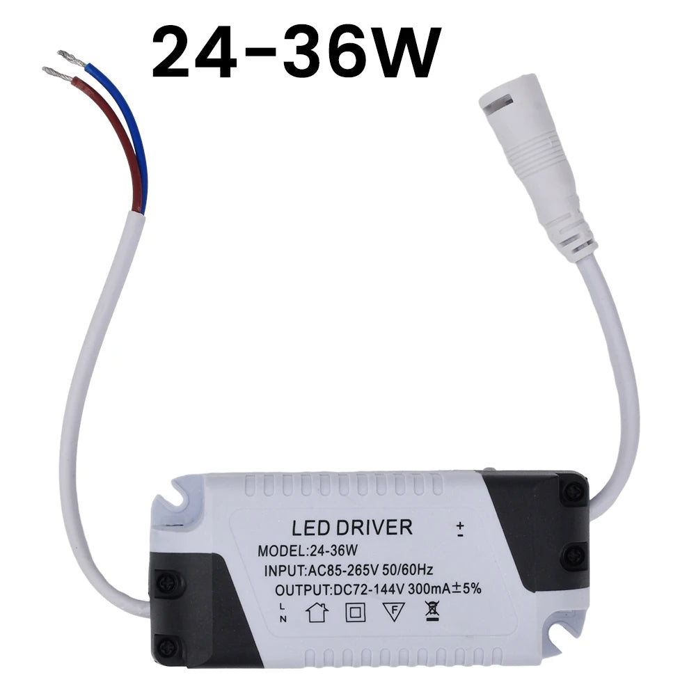 adaptateur alimentation led driver 36w 110v 220v sortie 24v transformateur 12w 24w plafonnier
