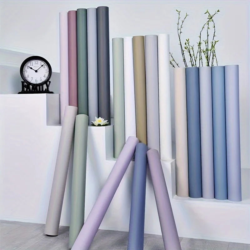 papier peint moderne adhésif 3d rose gris vert beige bleu violet noir blanc uni