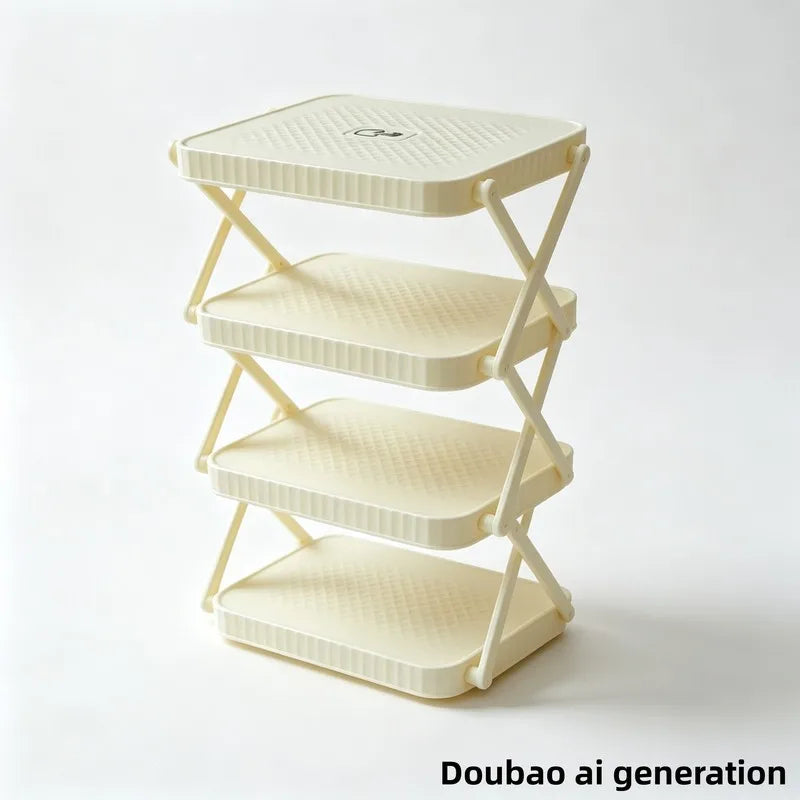 organisateur alimentaire pliable blanc moderne multi niveaux non glissier cuisine