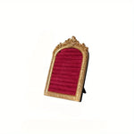 porte bijoux résine velours or blanc rouge classique baroque colliers boucles oreilles bagues bracelets