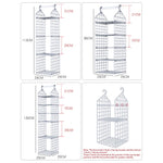 étagère suspendue moderne rose pâle étages hooks rangement serviettes pulls