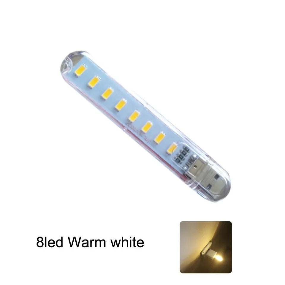 lampe led rechargeable transparente moderne adhésif prise usb 24led 2492000lm rgb veilleuse
