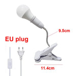 lampe pince flexible blanc moderne interrupteur tête lit table lecture