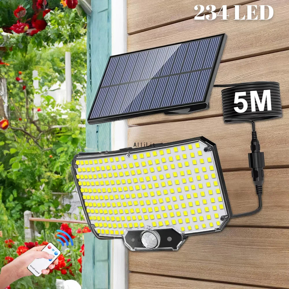 projecteurs solaires détecteur mouvement panneau solaire led noir bleu blanc moderne clipsextérieur sécurité ip65