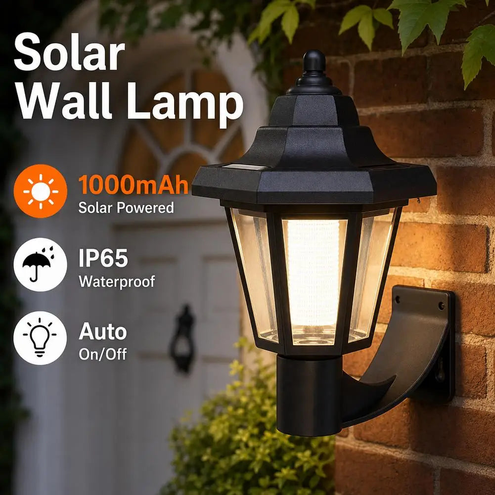 lampe murale solaire noir verre transparent classique bras articulé extérieure autonomie led flux lumineux