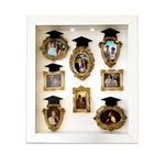 cadres photo miniatures or figurines baroques décoration led boîtes ornements dorés vintage figurines hommes