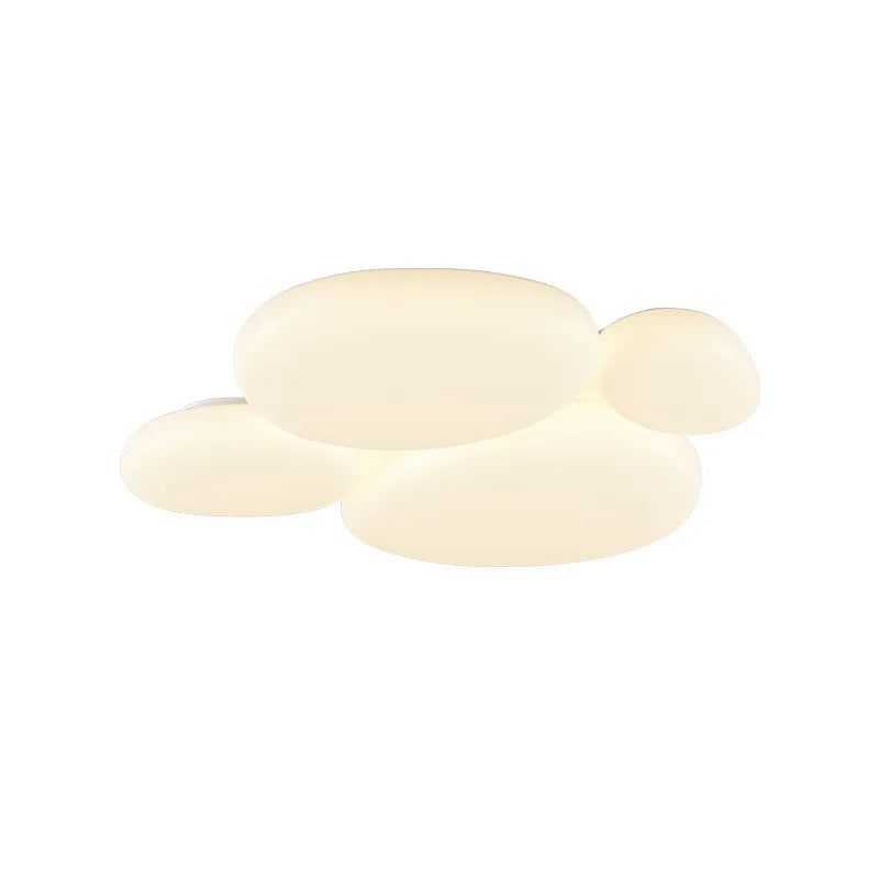 plafonnier moderne blanc nuages minimaliste éclairage chambre restaurant led toucher