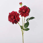 Dahlia artificiel moderne fleur pompon rouge rose blanc orange décoration intérieure maison(cube) 76cm