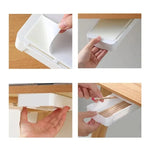 boîte rangement tiroir adhésive blanche moderne organisateur imperméable plastique