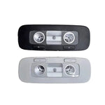 plafonnier intérieur moderne gris noir vw golf boutons commande deux têtes lampes intégrées 2400
