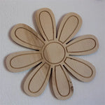 décorations murales fleurs bois décor enfant floral bohème motifs floraux textures naturelles