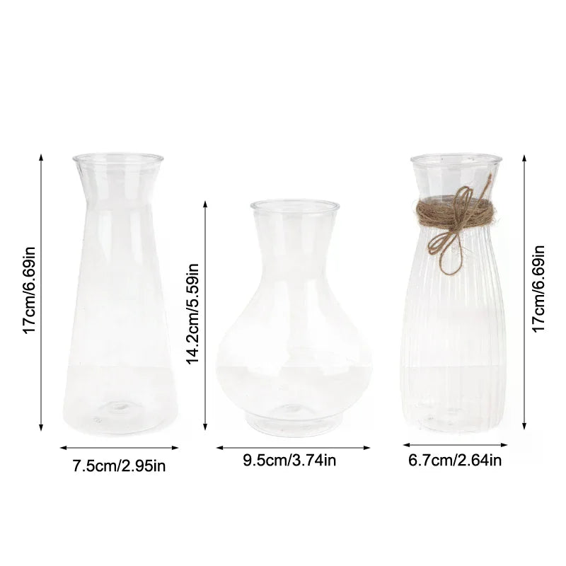 vases transparents rayés modernes décoration table maison fêtes mariage banquets