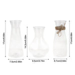 vases transparents rayés modernes décoration table maison fêtes mariage banquets