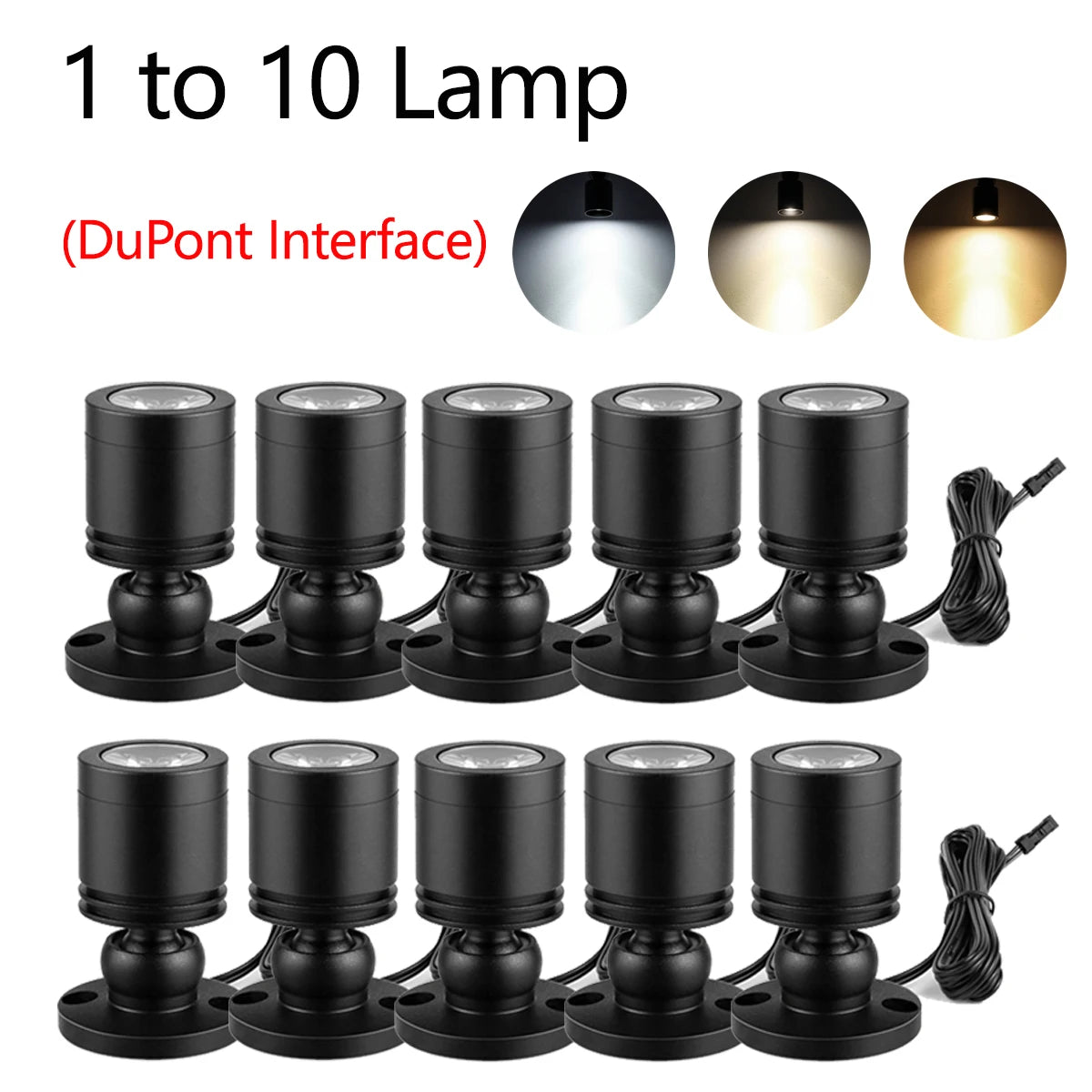 spots lumineux led 12v aluminium noir salle manger murale moderneDecorationInterior