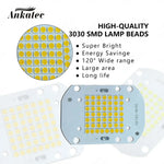 plaque led intégrée 50w 3000k 6000k 120° angle 50 leds aluminium moderne 7500lm 3030smd