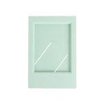 cadre photo moderne minimaliste couleur jaune noir vert blanc bleu rose violet support triangulaire