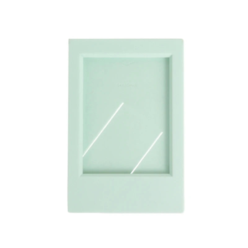 cadre photo moderne minimaliste couleur jaune noir vert blanc bleu rose violet support triangulaire