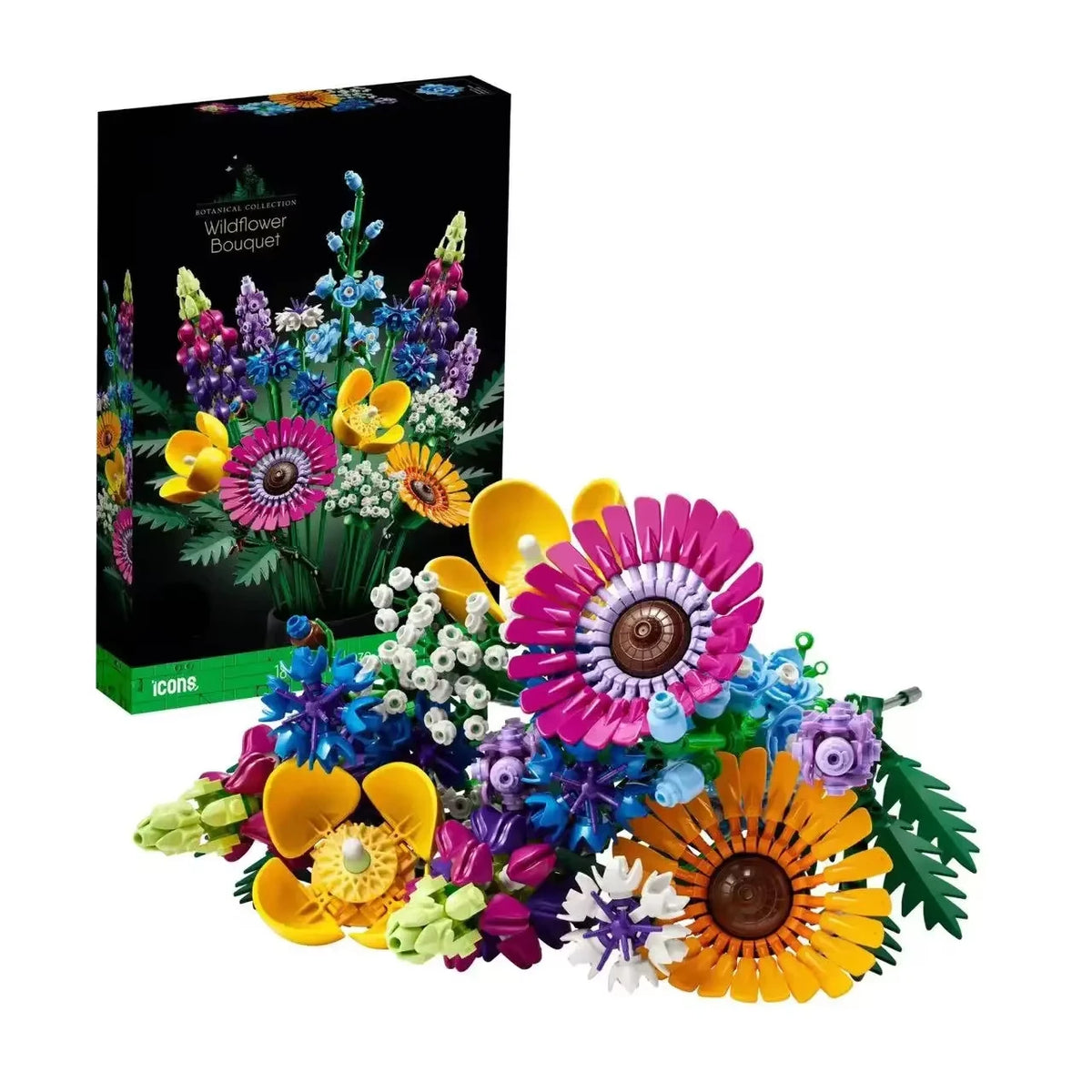 bouquets fleurs artificielles roses orchidées multicolores détaillées intérieur fête decoration