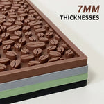 tapis cuisine silicone grains antidérapant drainant imperméable noir marron vert gris moderne