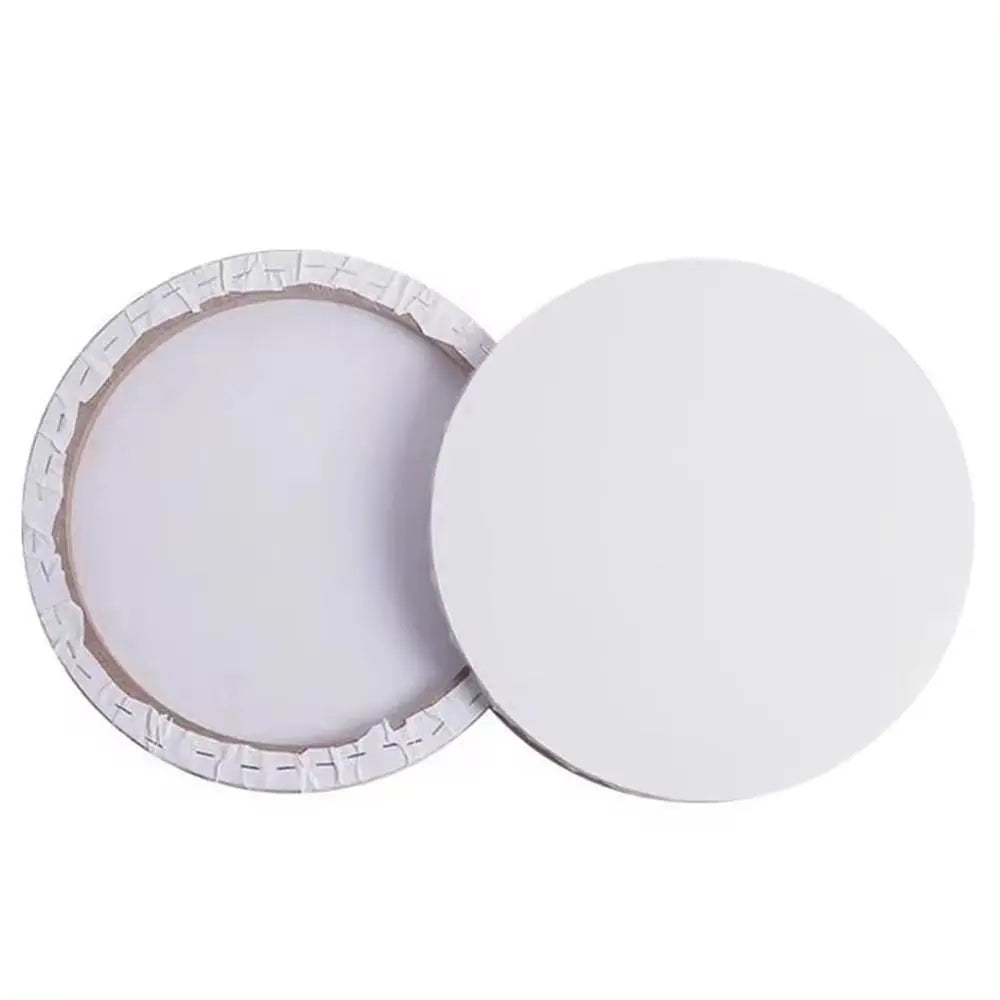 toile peinte artistique blanche toile tendue pinceaux palette peinture couleurs variées boîte peinture pot