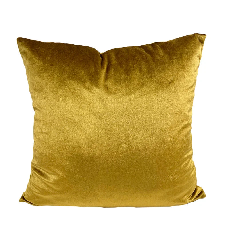 taie d'oreiller tigre léopard feuilles tropicales moderne housse coussin velours noir moutarde décoration salon