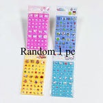 sticker anime rose bleu jaune gris adhésif cartoon mignon décoration téléphone portable jouet cadeau