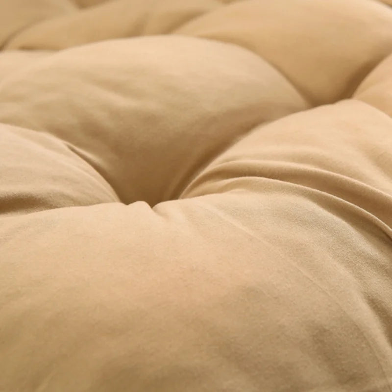 coussin épais rocking chair beiges tufted mousse pe polyester ruban confortable chaise longue toutes