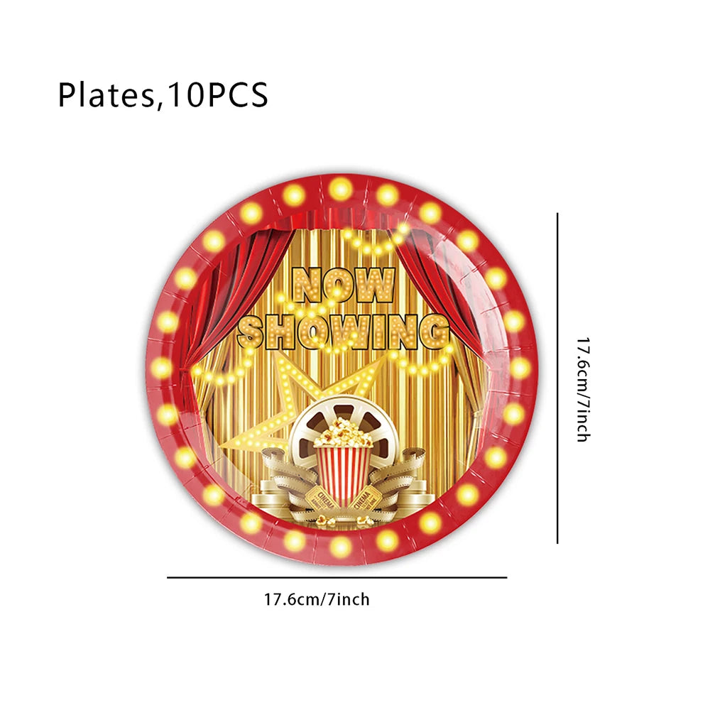 chemin table étoiles rouge jaune nappe festive anniversaire mariage décoration table serviettes motifs étoiles