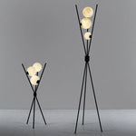 Lampe LED autoportante en forme de lune 3D design nordique vue de face