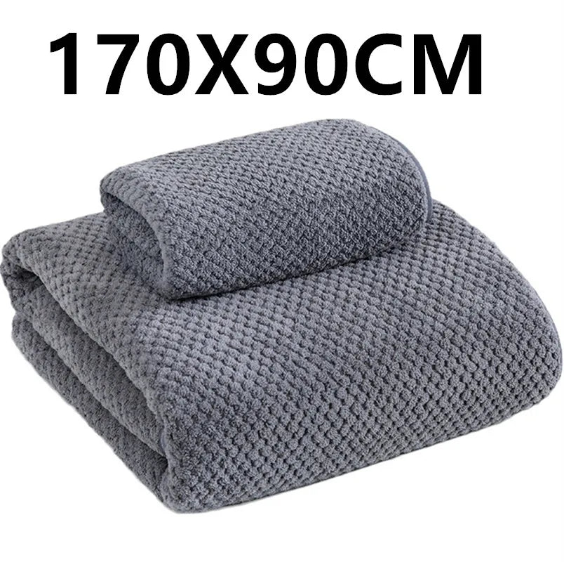 serviette bain microfibre bleu clair séchage rapide motif points adultes