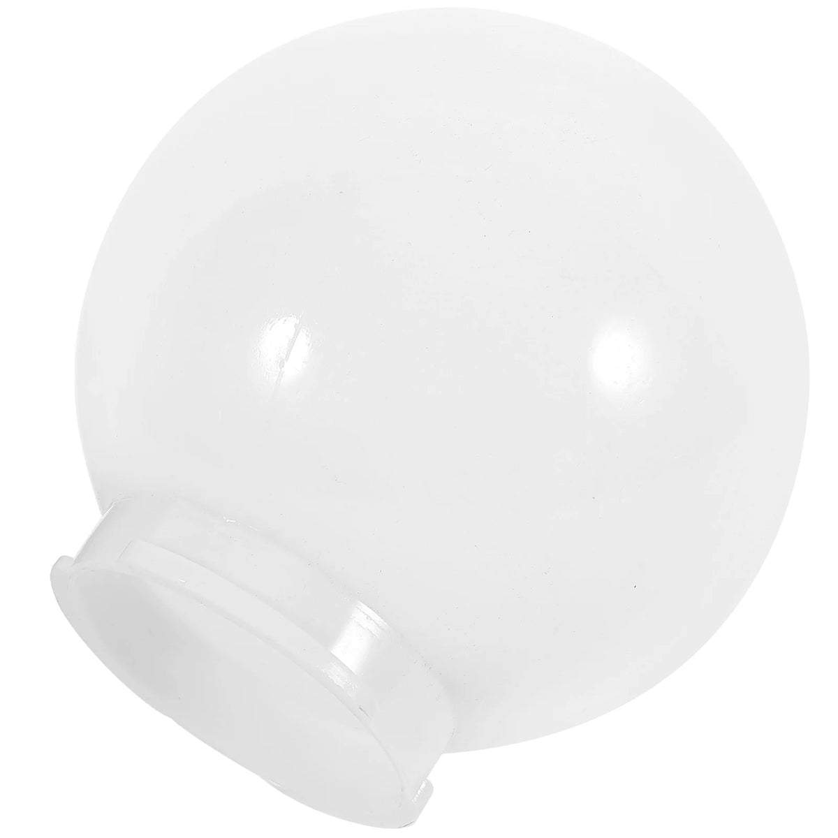 boule lumineuse blanche moderne porche patio lumière couverte globe abat jour verre translucide fixations