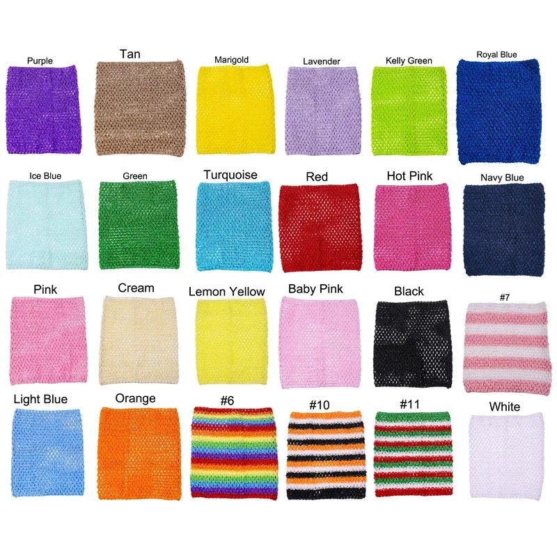 serviette crochet fait main motif rayures horizontales artisanale décoration maison enfant