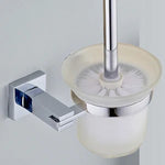 accessoires salle bain chrome moderne barre serviettes porte papier rangement brosses dents contemporain fixations