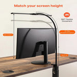 lampe noir moderne gooseneck flexible double tête led 249 2000 lumens