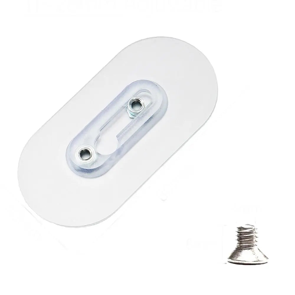 crochet adhésif transparent moderne double nut pvc utilisation multiple vis auto collant 12mm 6mm