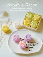 bougies parfumées rose fleur aromathérapie élégantes mariage cadeau femme anniversaire saint valentin