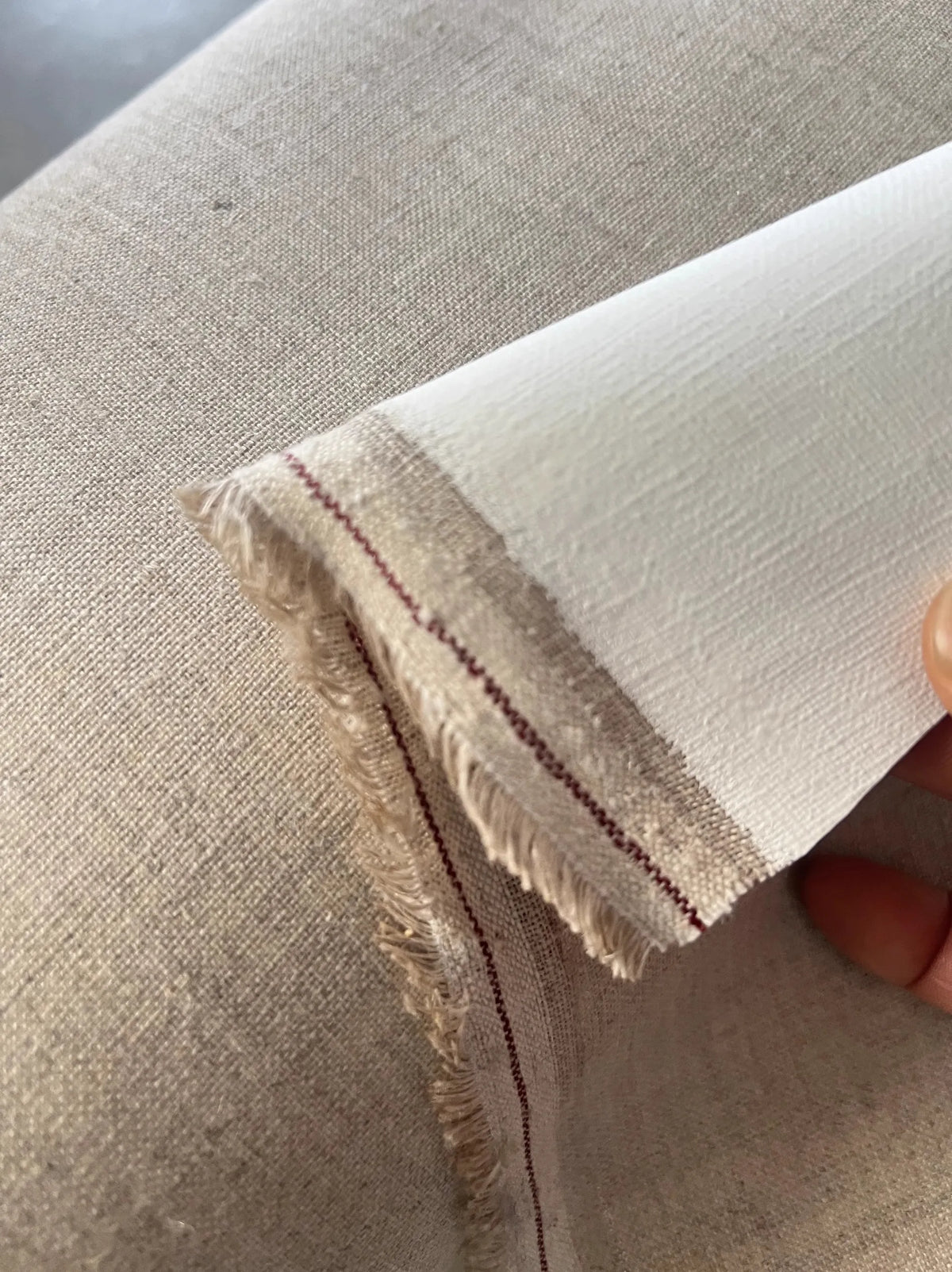 toile peinte rouleau lin texture fine medium peinture huile naturelle rustique 1.45m large
